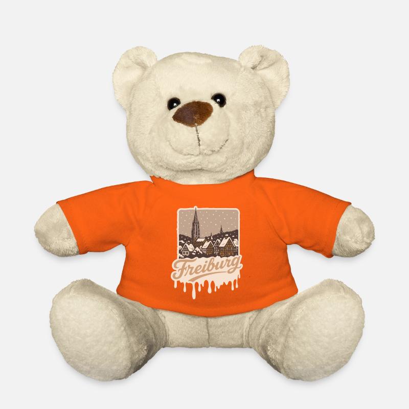 Winter in Freiburg - Teddy Bear - golden orange