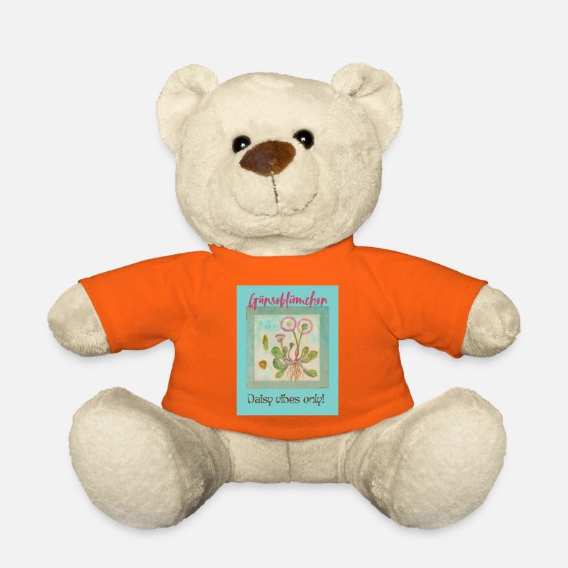 Daisy Vibes - Teddy Bear - golden orange