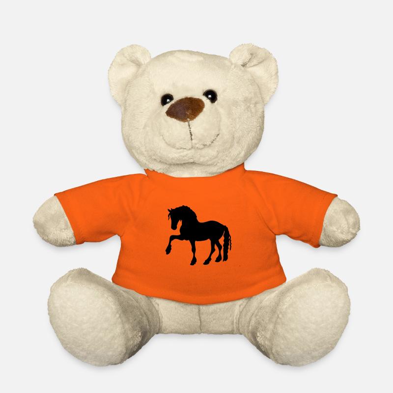 Cheval frison - Nounours - orange doré