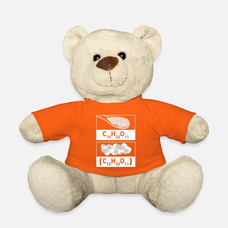 Structural formula chemistry science physics laboratory - Teddy Bear - golden orange
