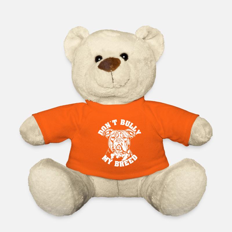 American Bully Dont Bully my Breed Hunde Wilsigns - Teddy - Goldorange