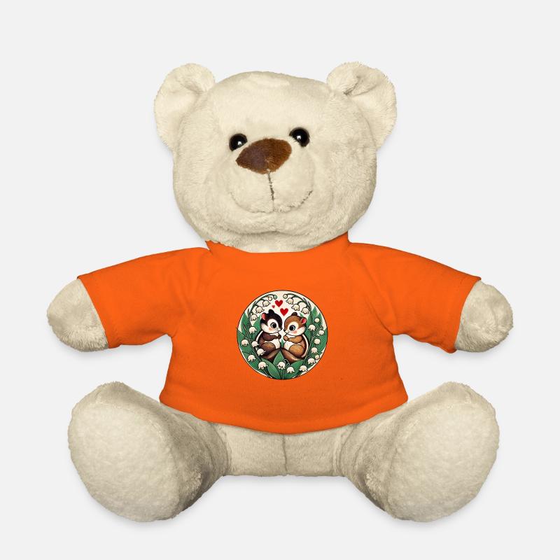 Streifenhörnchen-Liebe - Teddy - Goldorange