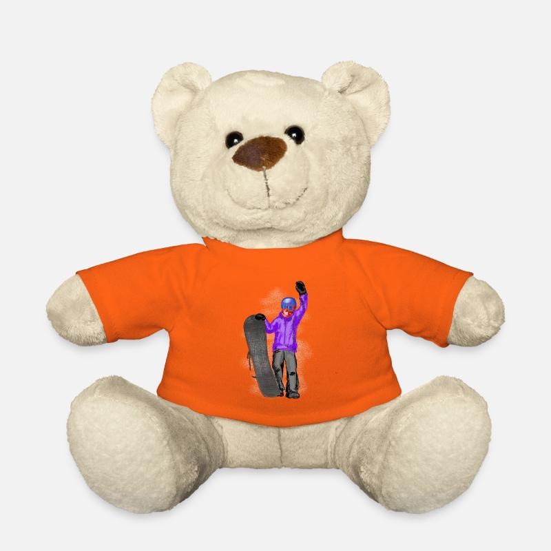 snowboarder - Nounours - orange doré