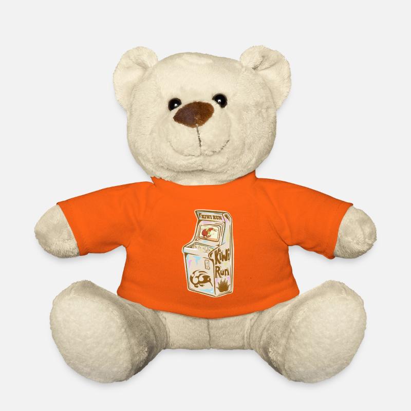 Kiwi Run Arcade Retro - Teddy Bear - golden orange