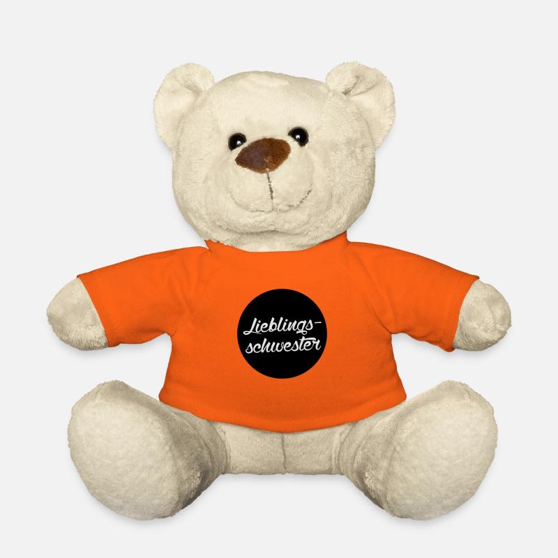Lieblingsschwester - Teddy - Goldorange