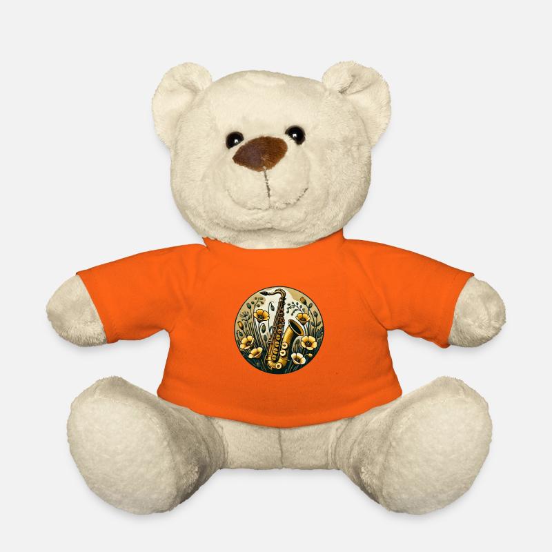 Saxophone - Nounours - orange doré