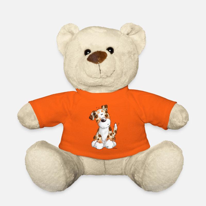 Süßer Australian Shepherd - Hund - Aussie - Comic - Teddy - Goldorange