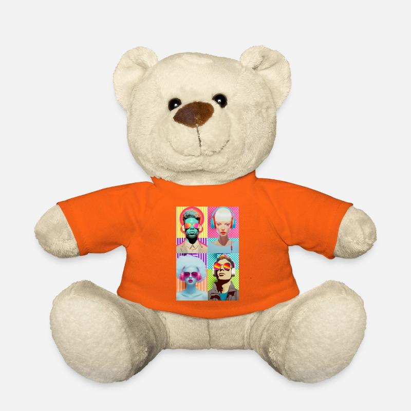 Musik Pop Art - Teddy - Goldorange