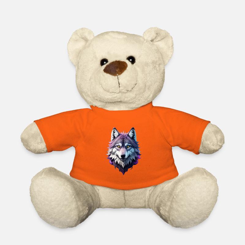 Loup - Nounours - orange doré