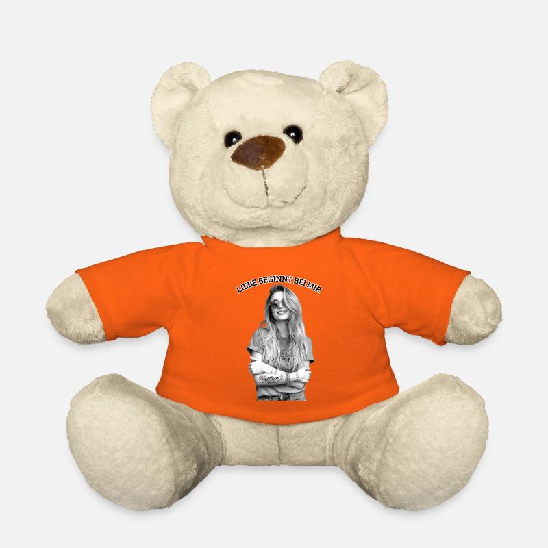 Liebe beginnt bei mir - Teddy - Goldorange