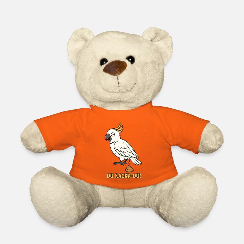 Witziger Kakadu Spruch - Teddy - Goldorange
