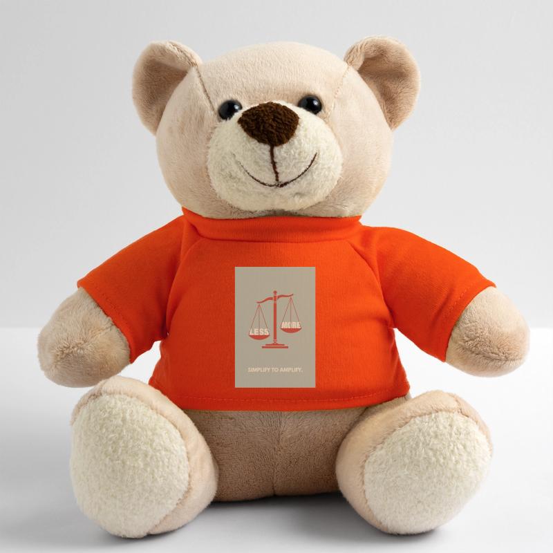 Moins, c’est plus - Conception d’affiche d’équilibre Nounours