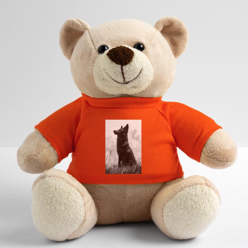 Illustration eines Wolfes Teddy