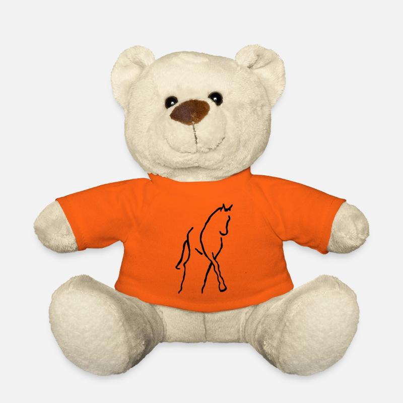 pferdbrush - Teddy - Goldorange