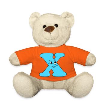 X - Teddy Bear - golden orange - Front