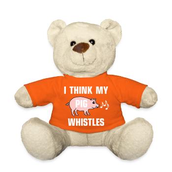 Je pense que mon cochon siffle - Nounours - orange doré - Devant