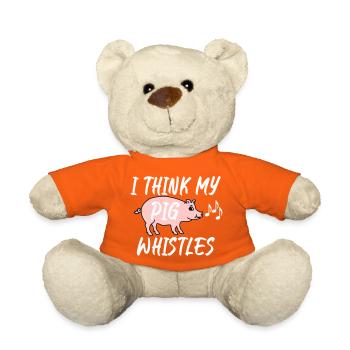 Je pense que mon cochon siffle - Nounours - orange doré - Devant