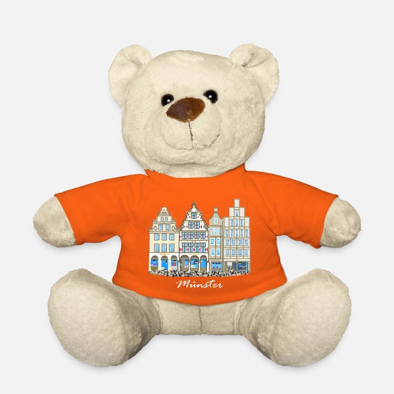 Münster Prinzipalmarkt, Häuserzeile, Deutschland - Teddy - Goldorange