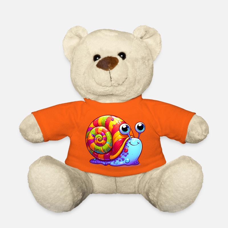 Schnecke - Teddy - Goldorange