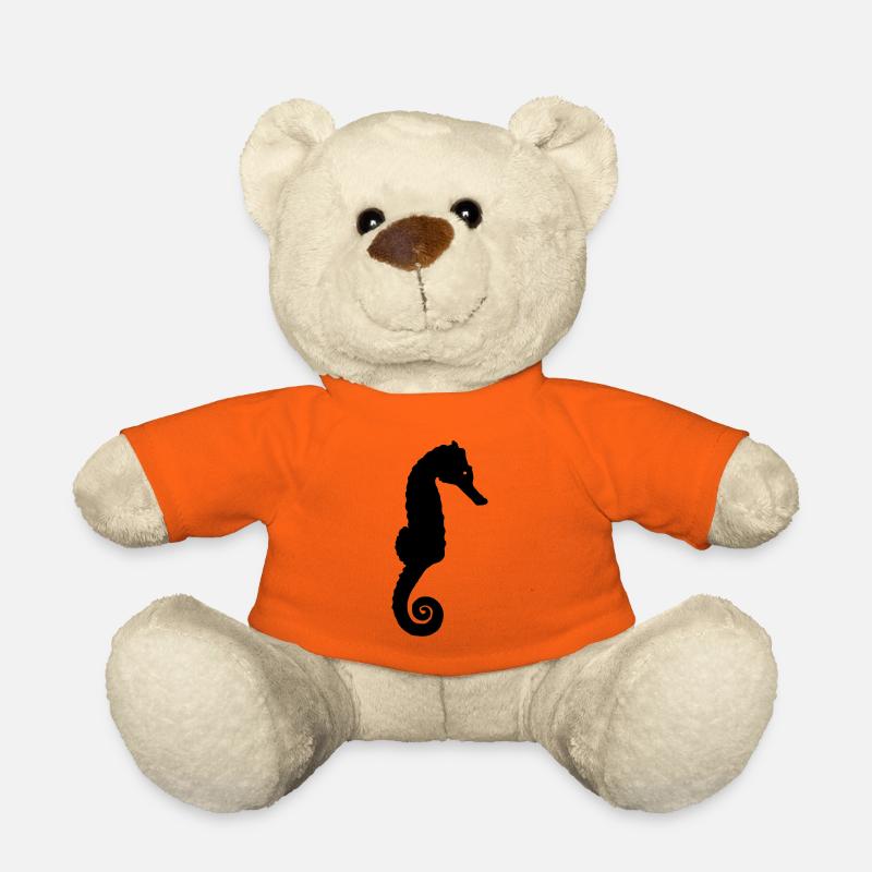 cheval de mer - Nounours - orange doré