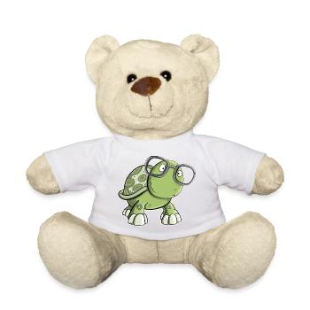 Tortue à lunettes - Nounours - orange doré - Devant