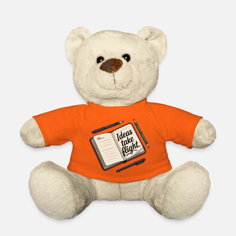 Ideen Take Flight Notizbuch Kunst - Teddy - Goldorange