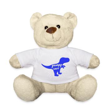 Silhouette drôle de dinosaure T-Rex Grumpysaur - Nounours - orange doré - Devant