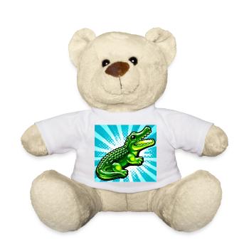 crocodile - Teddy Bear - golden orange - Front