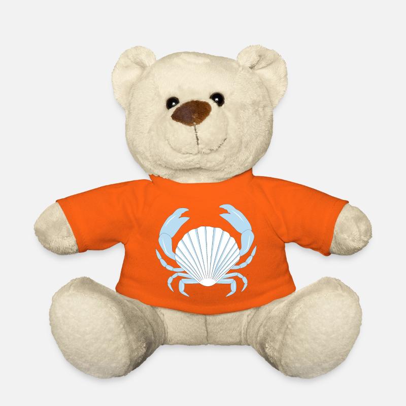 Blaue Krabbe - Teddy - Goldorange