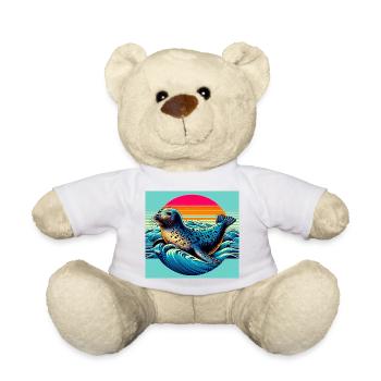 seal - Teddy Bear - golden orange - Front