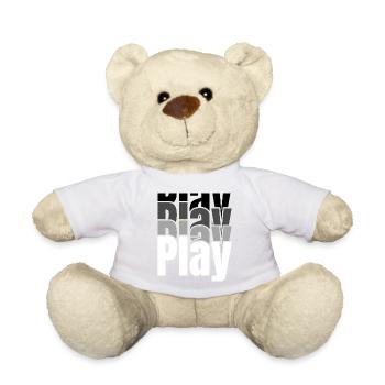 Chevauchement de la typographie de jeu - Nounours - orange doré - Devant