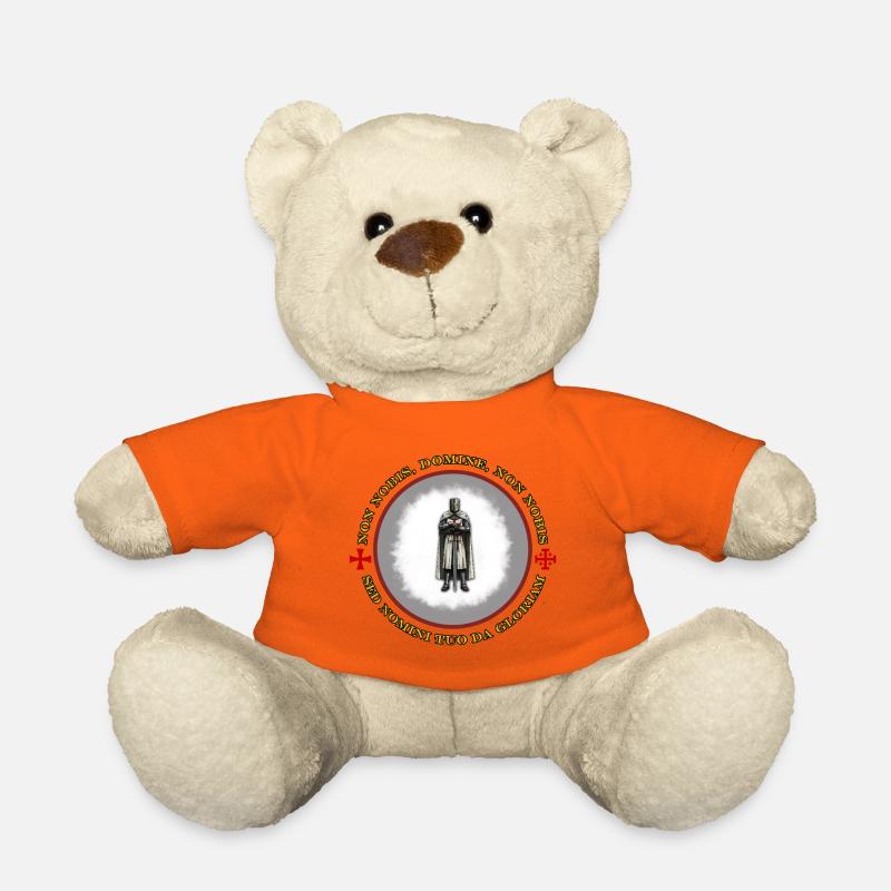 Knight Templar - Teddy Bear - golden orange