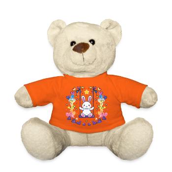 Fröhliches Bunny-Schaukel-Design - Teddy - Goldorange - Vorne