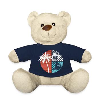 Beach Vibes Only Tropischer Palmenkreis Design - Teddy - French Navy - Vorne