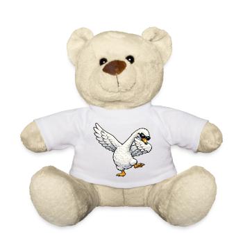 Dabbing Schwan - Teddy - Goldorange - Vorne