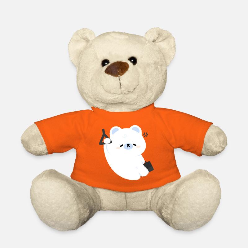 Müde schläfrige Polar pendeln - Teddy - Goldorange
