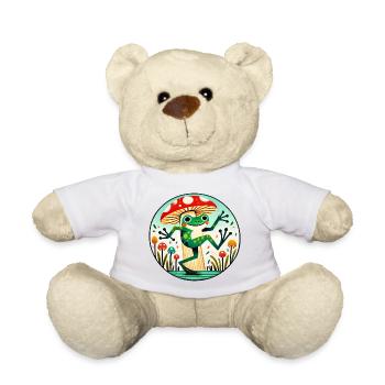 Cercle de fantaisie de grenouille champignon - Nounours - orange doré - Devant