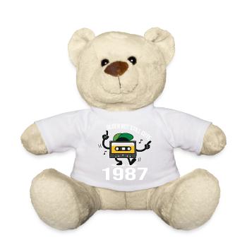 1987 Birthday 1987 Born In 1987 Birthday - Teddy Bear - golden orange - Front