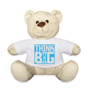 Think Big Start Small Motivation Mindset Wachstum  - Teddy - Goldorange - Vorne