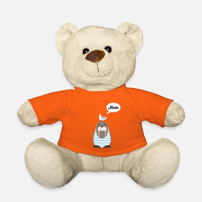 Moin, Seelöwe, Möwe - Teddy - Goldorange