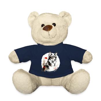 Chinese Zodiac Dog - Teddy Bear - french navy - Front