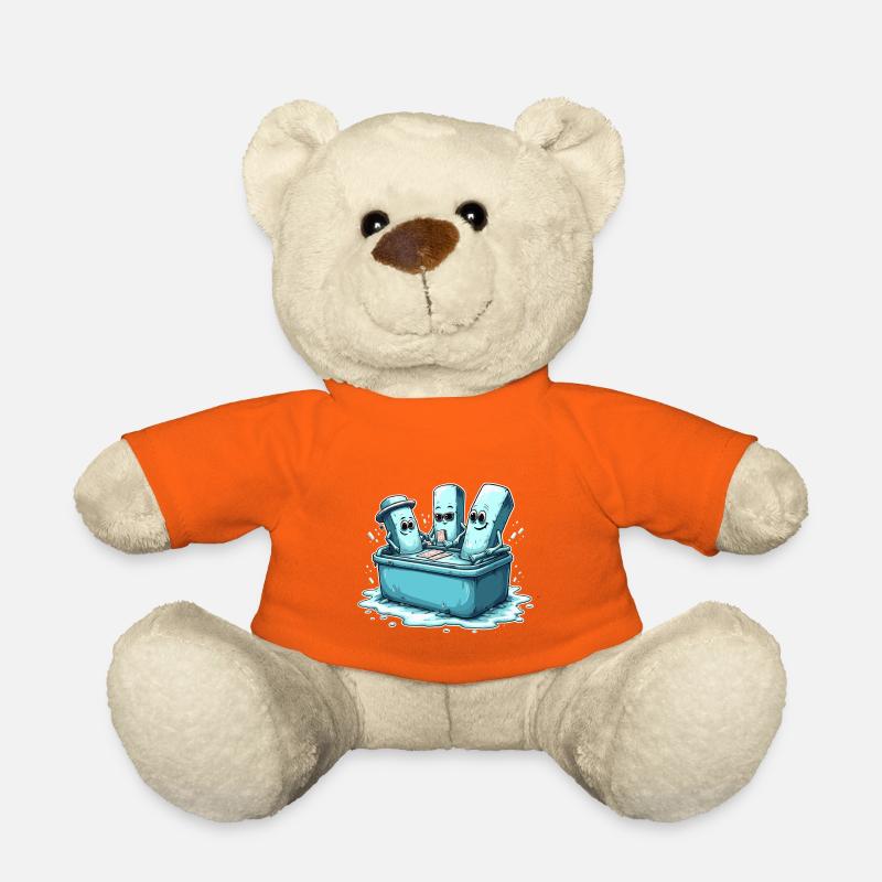 Icecube Lolly Pool Party Design - Teddy - Goldorange