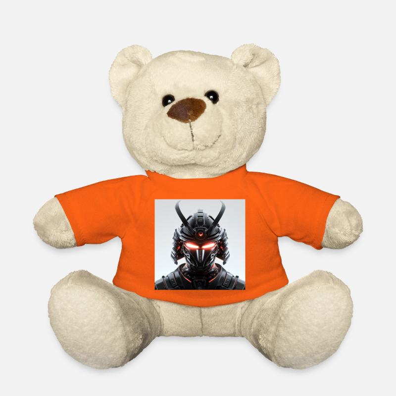 Digitale Samurai Futuristische Maskerade - Teddy - Goldorange