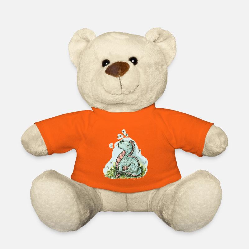 Kleiner Drache Manuel - Teddy - Goldorange