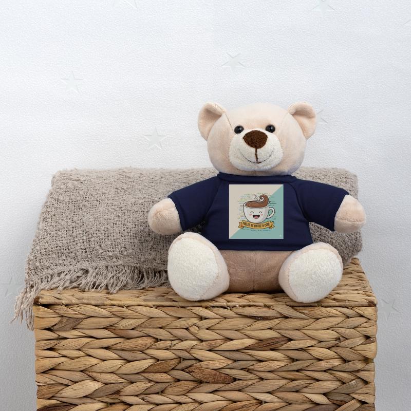 Happy Coffee Mug and Code Teddy Bear