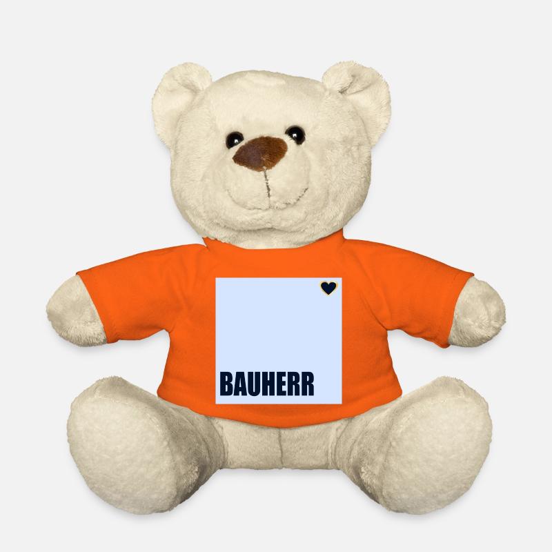 HAUSBAU BAUHERR HERZ - Teddy - Goldorange