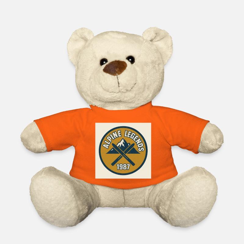 Alpine Legends 1987 Emblem - Teddy - Goldorange