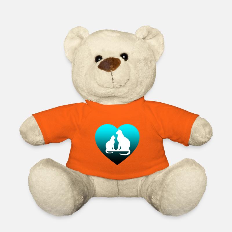 feline - Teddy Bear - golden orange