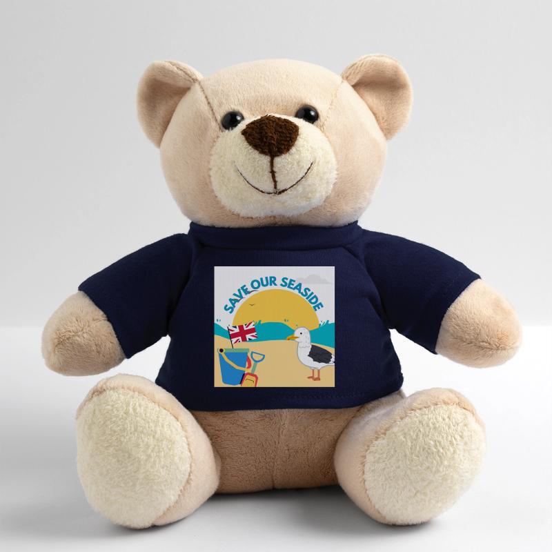 Save Our Seaside Illustration Teddy Bear