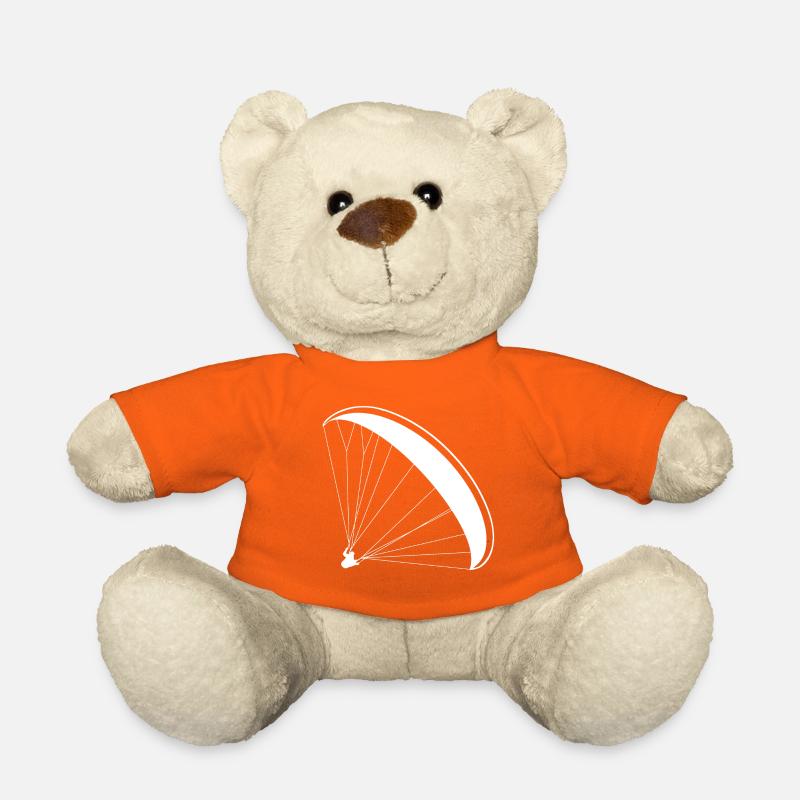 Gleitschirm Pilot Silhouette Paragliding Logo - Teddy - Goldorange